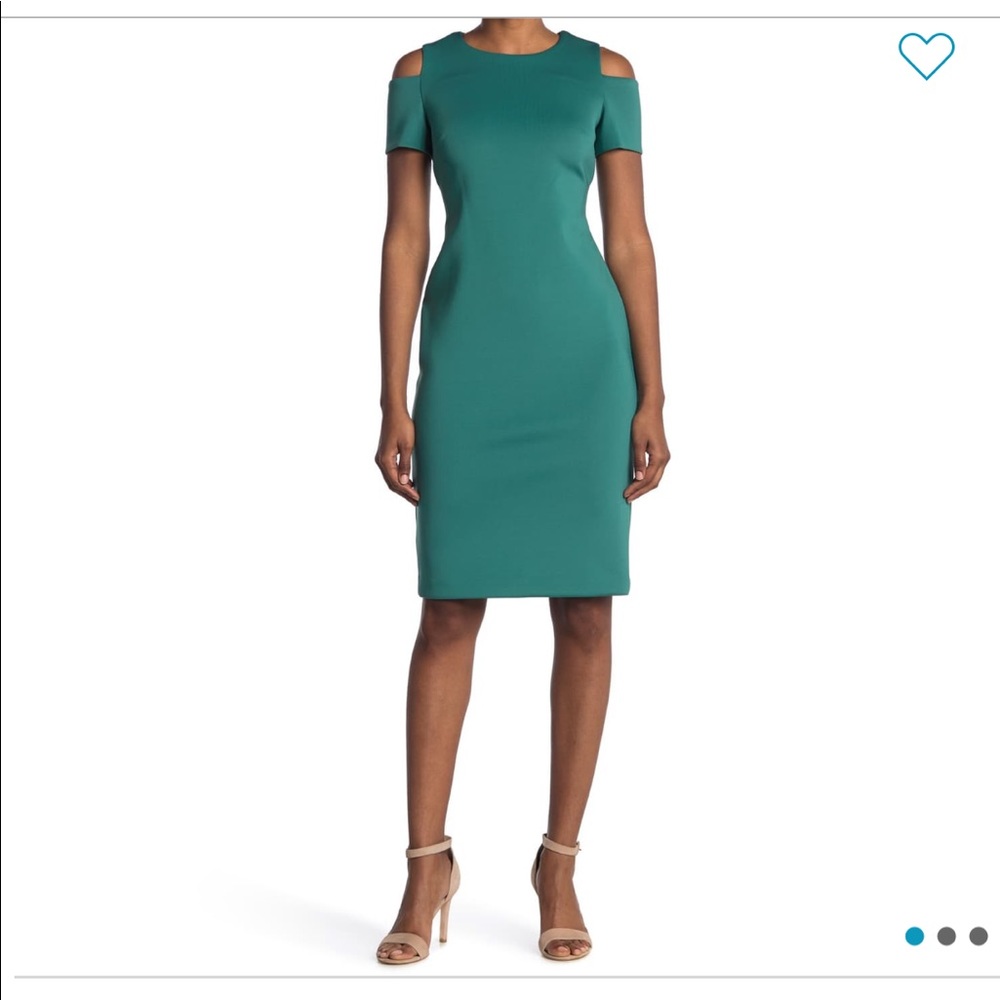 Calvin Klein cut out sleeved dress